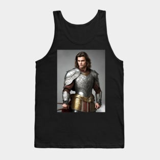 Handsome knight ready for battle Tank Top